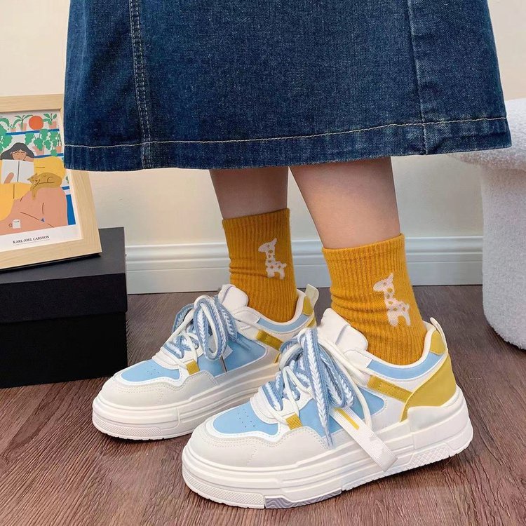 Giày Thể Thao Màu Trắng Nhỏ Thời Trang Mùa Thu 2023 Mới Cho Nữ