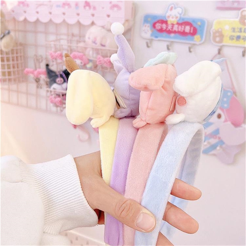 Anime Sanrio Kawaii Tóc Cinnamoroll Hoạt Hình Dễ Thương Kuromi Giai Điệu Sang Trọng Rửa Mặt Tóc Phụ Kiện Tóc * KÍNH