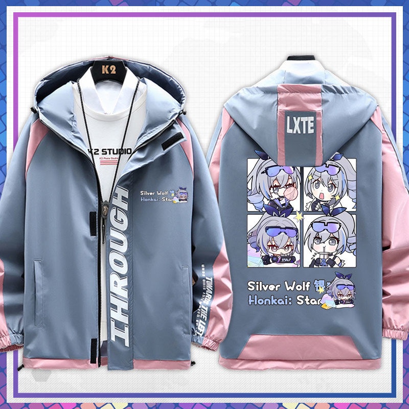 Honkai: Star Rail Silver Wolf character game around the men and women with the jacket jacket popular youth couple