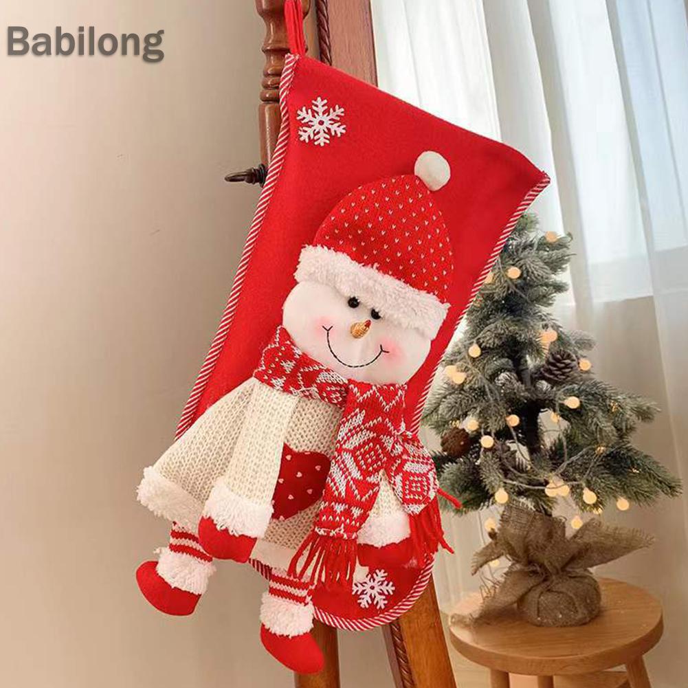 Túi Đựng Kẹo Giáng Sinh Sức Chứa Lớn Trang Trí Cây Thông Noel