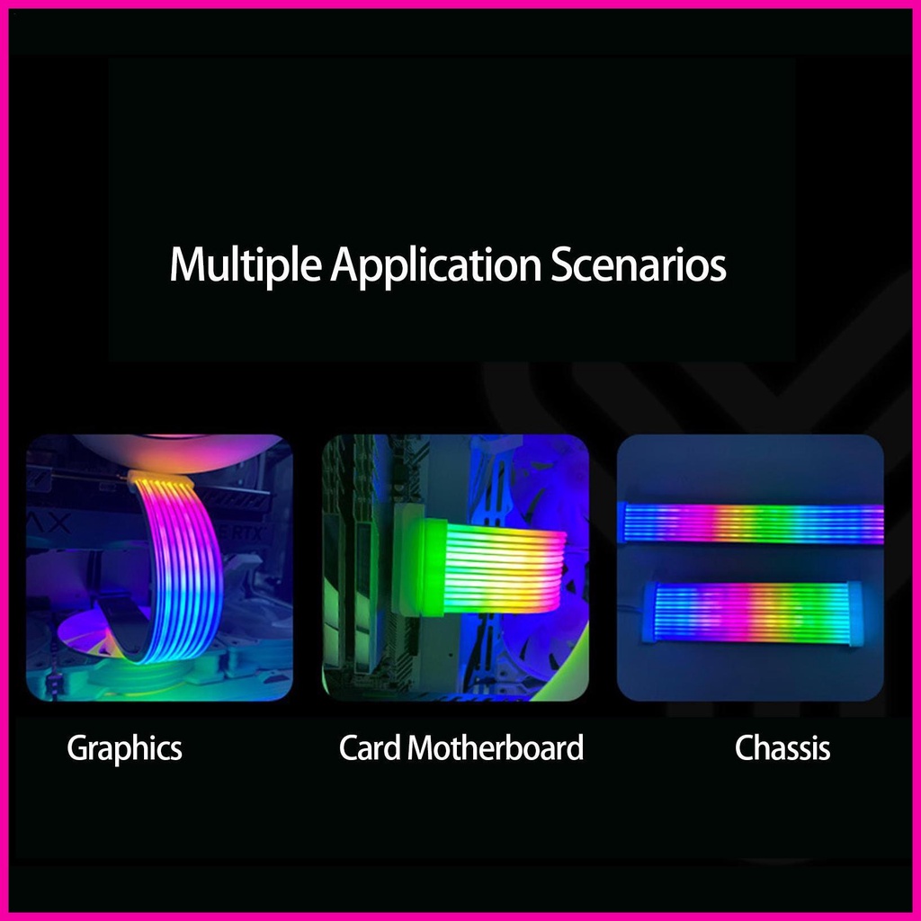 Cáp Nguồn 24 pin rgb 24 pin / 3x8-pin atx rgb Cho Máy Tính