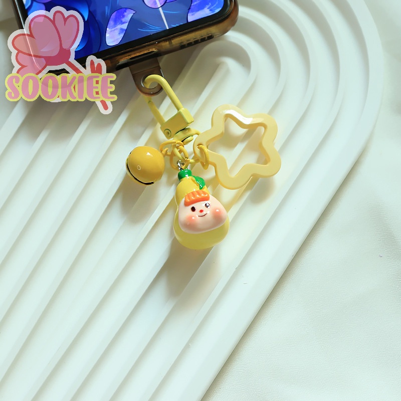 Móc khóa SayMakerLace hình búp bê hoạt hình mini bằng nhựa resin dễ thương