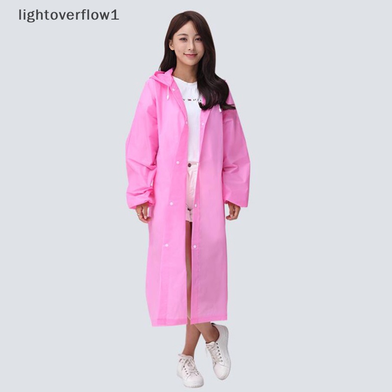 Áo Mưa Trong Suốt Có Nút Gài Bảo Vệ Chống Mưa