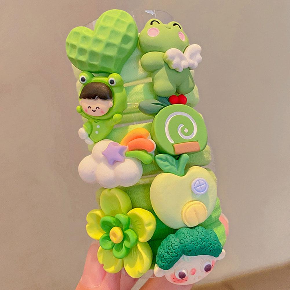 SANRIO Kuromi Dây Buộc Tóc Bằng Cao Su Nhiều Màu Sắc u0b4 Dành Cho Trẻ Em