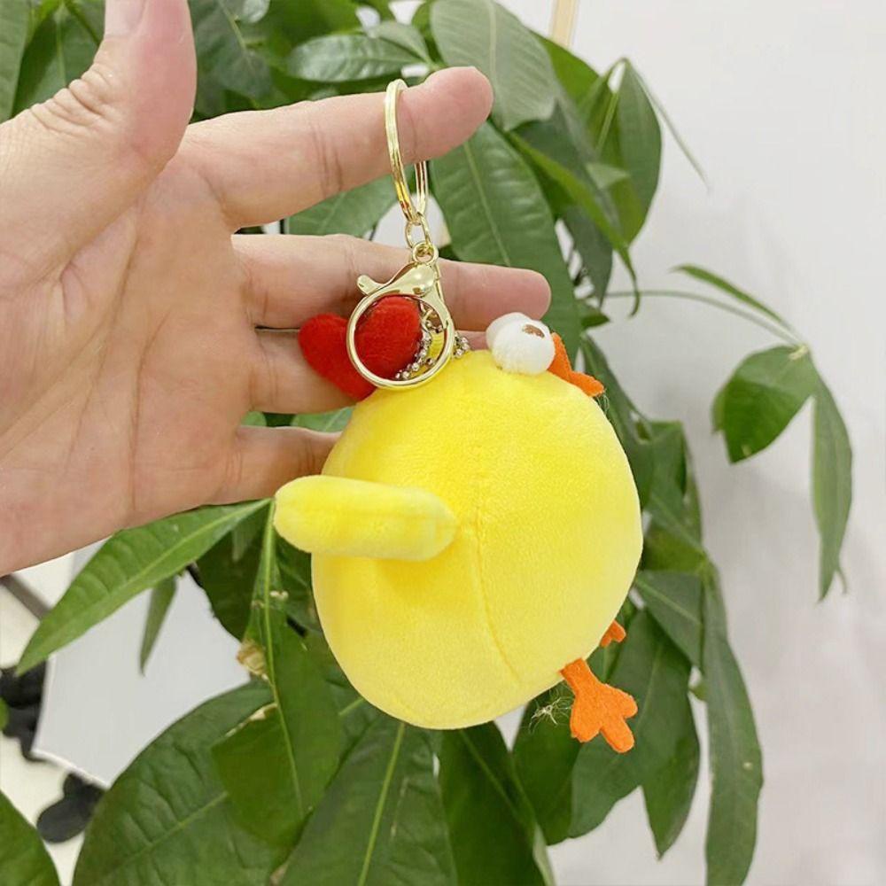 Shanhai Móc Khóa Hình Gà Biển Nhồi Bông Mềm Mại
