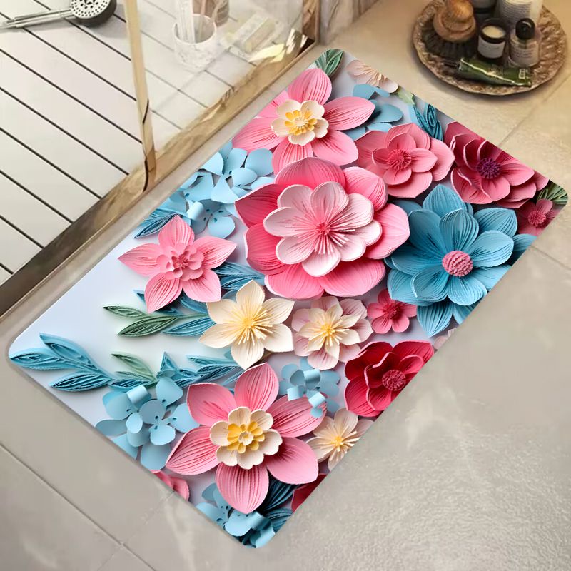 Mới Mềm Mại Bùn Tảo Cát Thảm Lót Sàn Thấm Hút Nhanh Khô Chống Trơn Trượt Thảm Cửa Nhà Tắm Thảm Cửa Ra Vào Chống Bám Bẩn Thảm Cửa