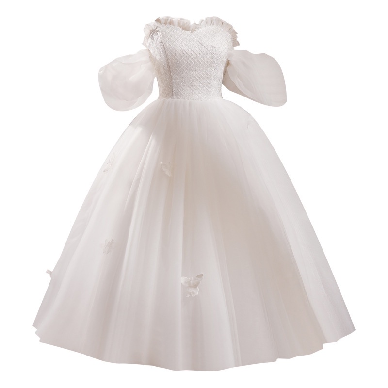 Mới Đầm Cưới Dài Trung Bình Màu Trắng Đơn Giản Thời Trang Cho Cô Dâu / Đi Biển / Trăng Mật / Học Sinh