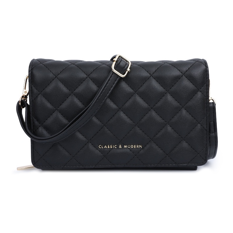 Ielgy Túi Đựng Điện Thoại Đeo Chéo Vai Họa Tiết Thêu Hình Thoi Thời Trang Cho Nữ