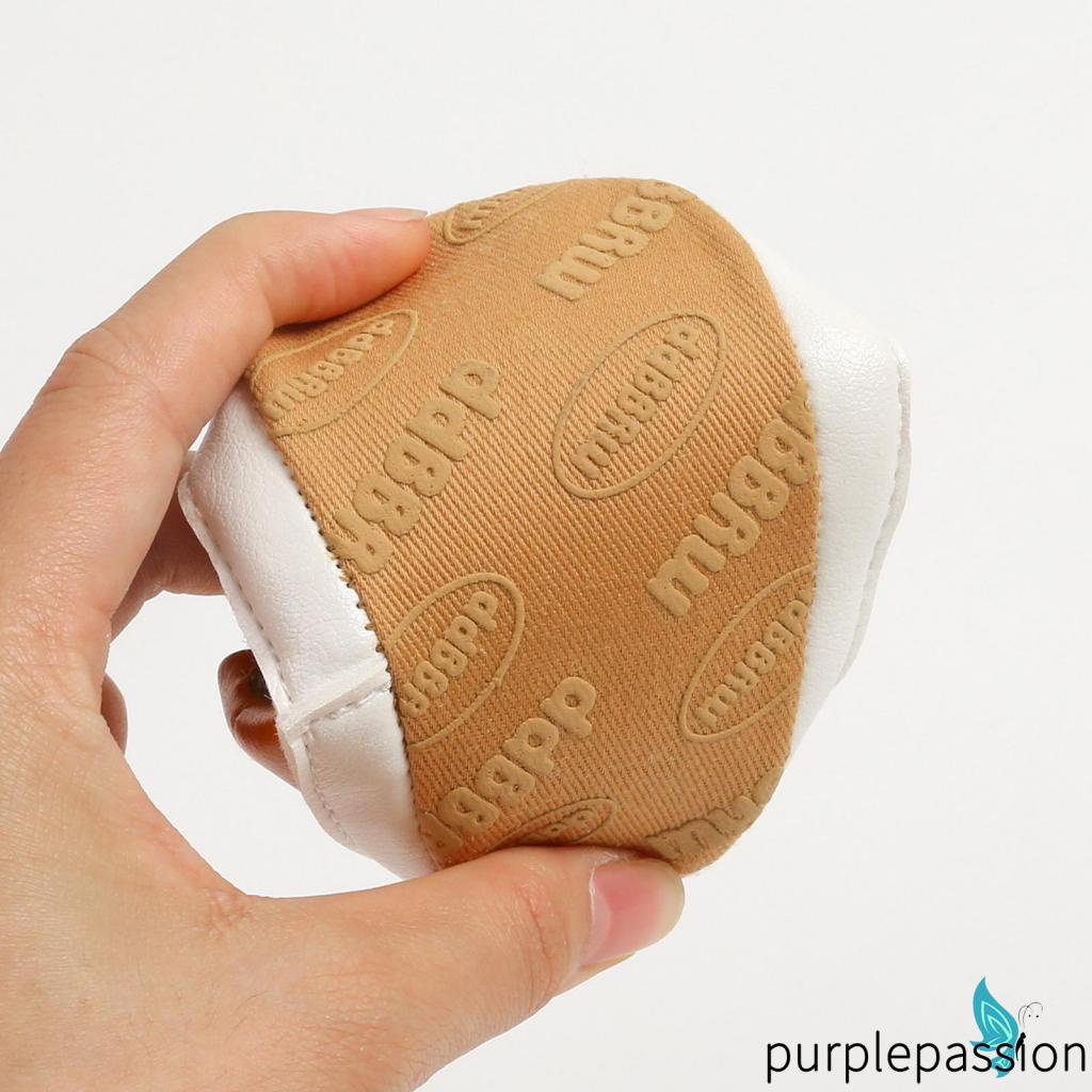 Giày Da pu Đế Bằng Chống Trượt Màu Trơn Thời Trang Đám Cưới Cho Bé