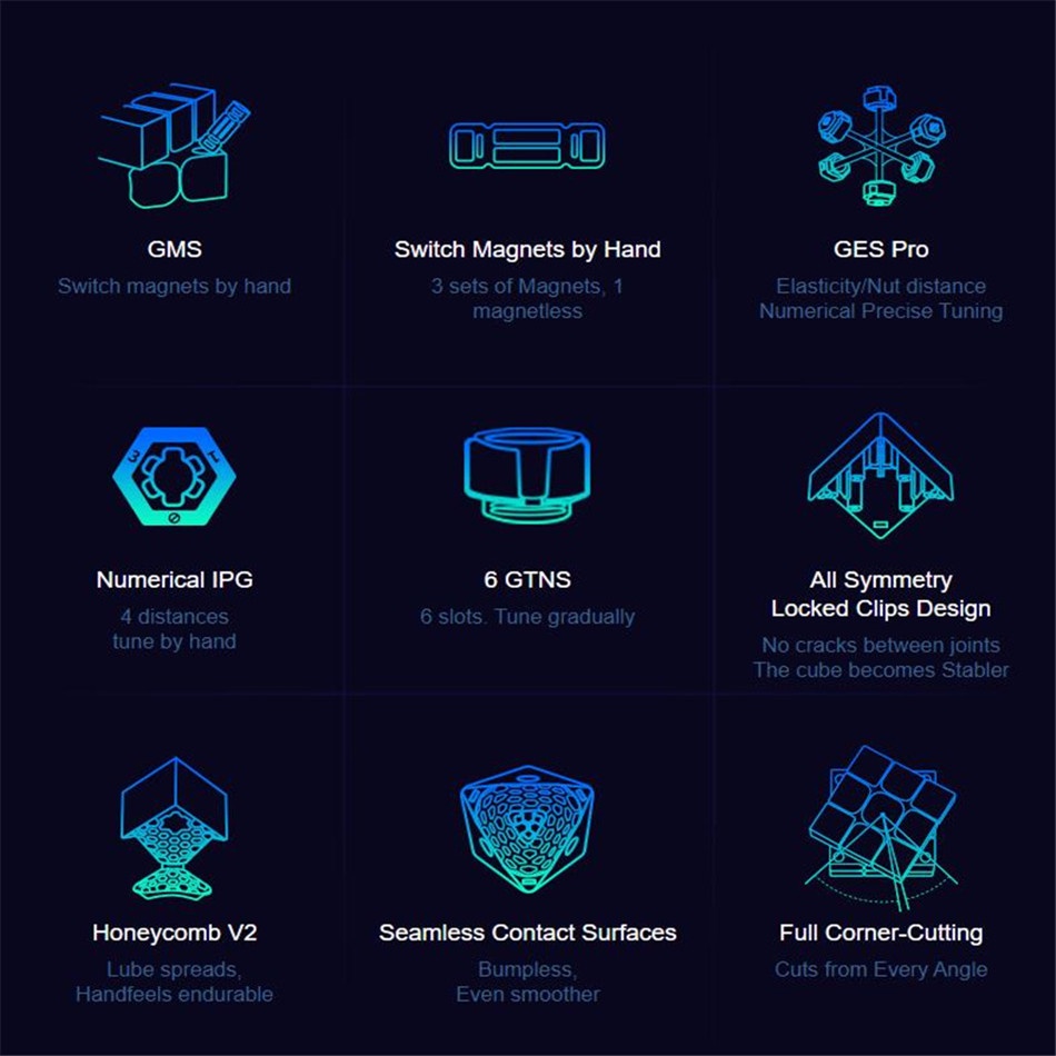 Khối Rubik gan356x v2 3x3x3 3 3x3 gan 356x v2 pro gan356xv2 Đồ Chơi Giáo Dục