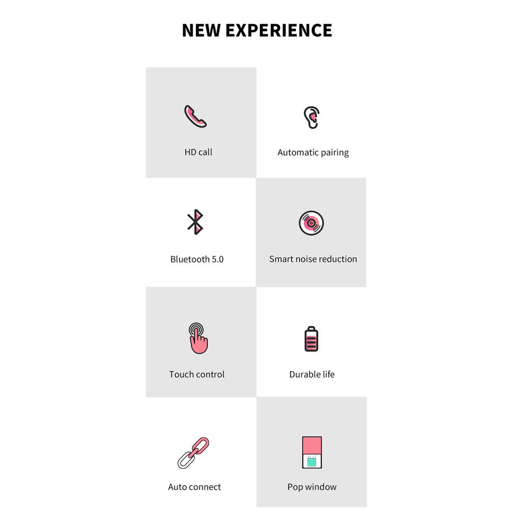Tws Tai Nghe Nhét Tai bluetooth 5.0 Không Dây i12 mini Cho Học Sinh
