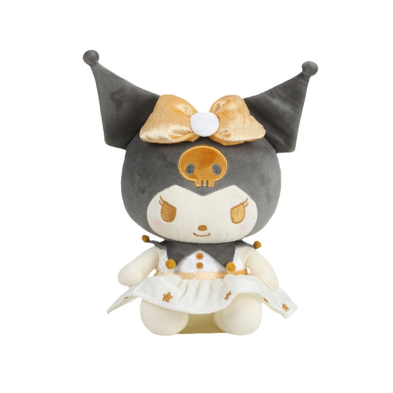 Sanrio Thú Nhồi Bông Hình kuromi melody pachacco cinnamoroll hello kitty Màu Vàng Kim Làm Quà Tặng Cho Bé Gái