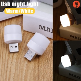 Đèn led tròn mini bảo vệ mắt dùng đọc sách / sạc dự phòng usb tiện lợi