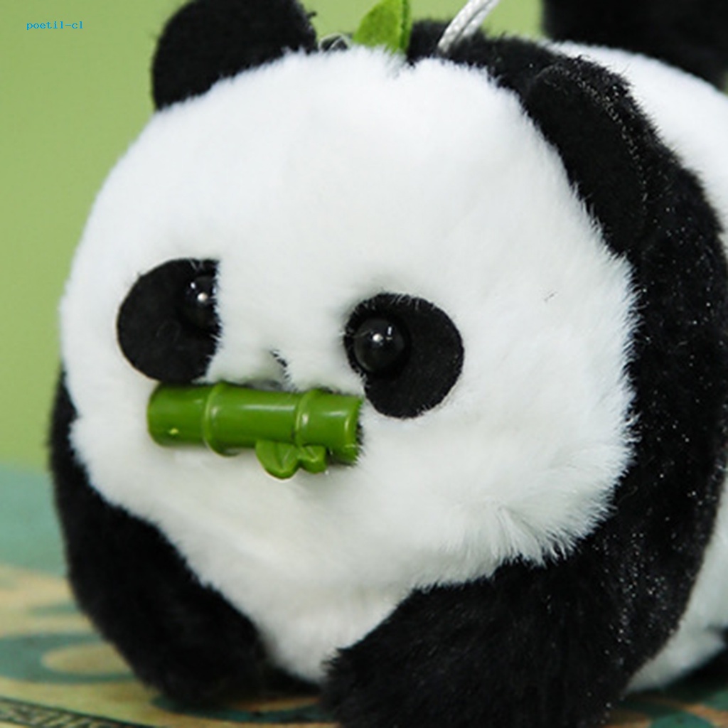 Poetil Đồ Chơi Gấu Trúc Nhồi Bông Chạy Pin Không Dùng Pin Có Chuông Dễ Thương Mới Lạ Cho Bé Trai Mẫu Giáo