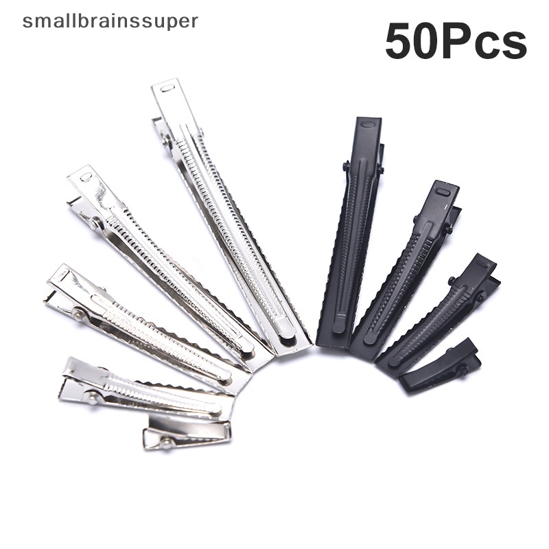 Bộ 50 Kẹp Cá Sấu Bằng Kim Loại Màu Bạc sbs