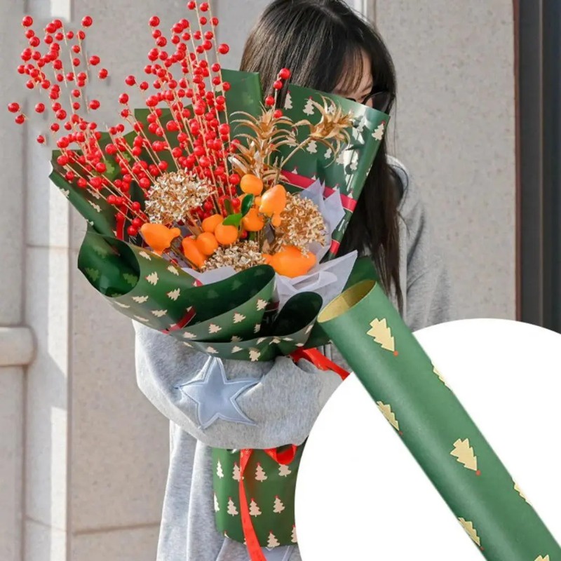 Giấy Gói Quà / Trang Trí Cây Thông Giáng Sinh 75 * 50cm