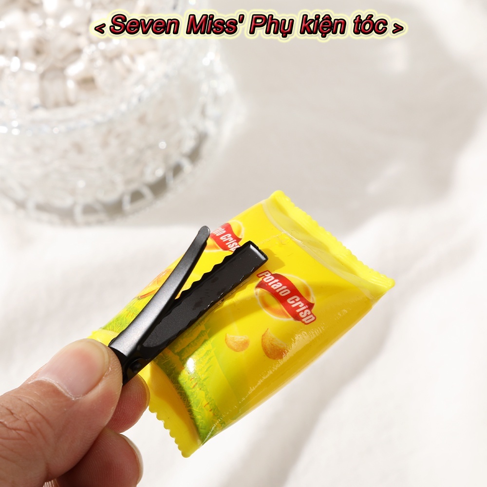 Kẹp Tóc Nhỏ Hình Đồ Ăn Vặt Hoạt Hình Vui Nhộn Cho Bé Gái