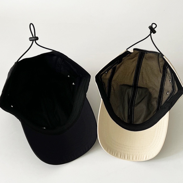 Mũ Lưỡi Trai Mỏng Thoáng Khí Nhanh Khô Phối Dây Rút Phong Cách Nhật Bản Thời Trang Cho Nữ