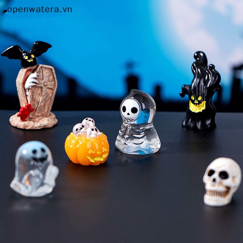 Quả Cầu Pha Lê resin mini Hình Quái Vật Vô Diện Trang Trí Nhà Cửa Dịp halloween vn