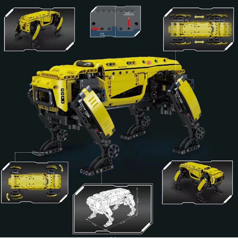 Đồ chơi lắp ráp xếp hình Technic mô hình chú chó Robot điều khiển từ xa Mouldking SẴN HÀNG