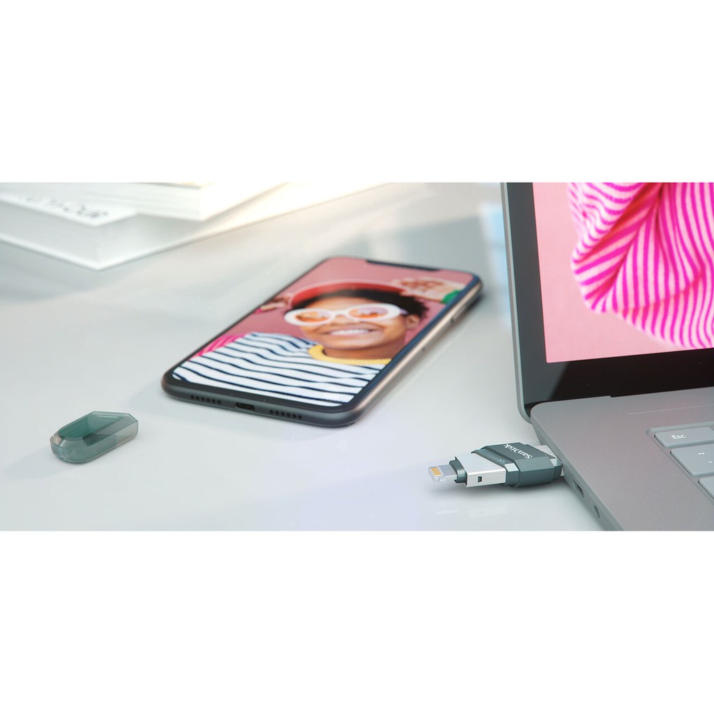 USB 3.1 OTG SanDisk iXpand Flash Drive Flip 32GB / 64GB / 128GB / 256GB  - Nhất Tín Computer