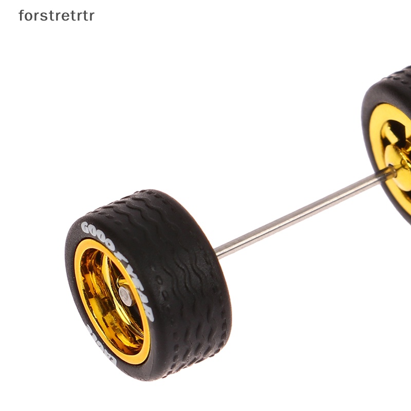 Forstretr 1 Bộ Bánh Xe 10.8 / 12.8mm 1 / 64 Bằng Hợp Kim Màu Bạc Có Thể Tháo Rời bsc-a Chuyên Dụng