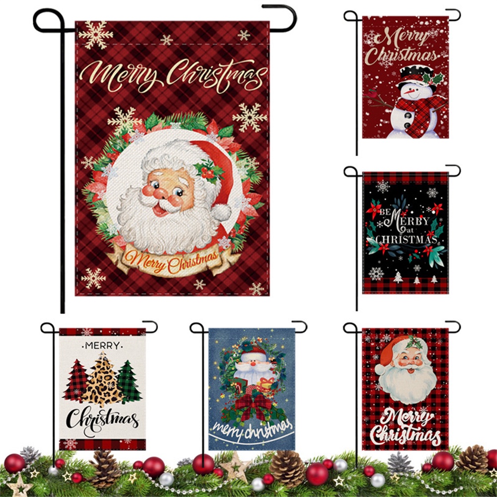 Cờ Vải Lanh Treo Tường Trang Trí Giáng Sinh