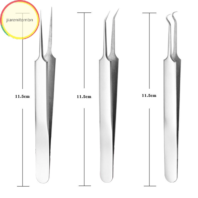 Jiarenitombn Nhíp Đầu Nhọn Loại Bỏ Mụn Đầu Đen Chăm Sóc Da Mặt vn