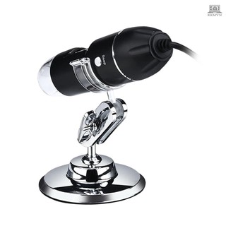 3 In 1 USB & MICRO USB &Type-C Digital Microscope 1600X Magnification Camera 8 LEDs with Stand Compatible with Android Windows/XP Win 7 8 10 Vista Linux Mac Portable Handheld Inspection  Magnifier