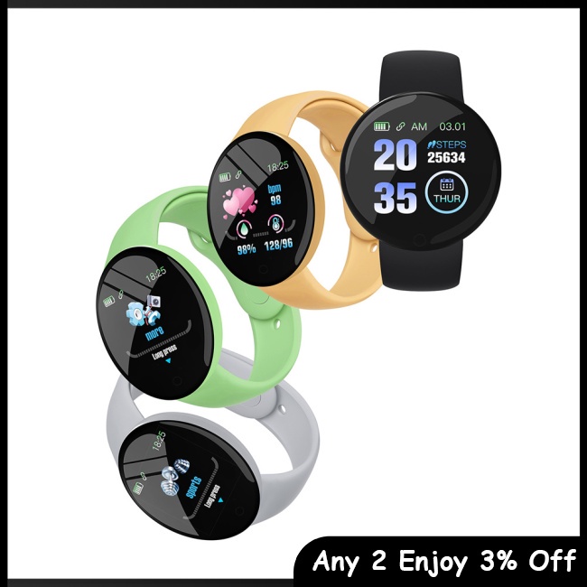 Zevaret Đồng Hồ Thông Minh d18s Màn Hình 1.44 inch 90mah bluetooth 4.0 Theo Dõi Giấc Ngủ