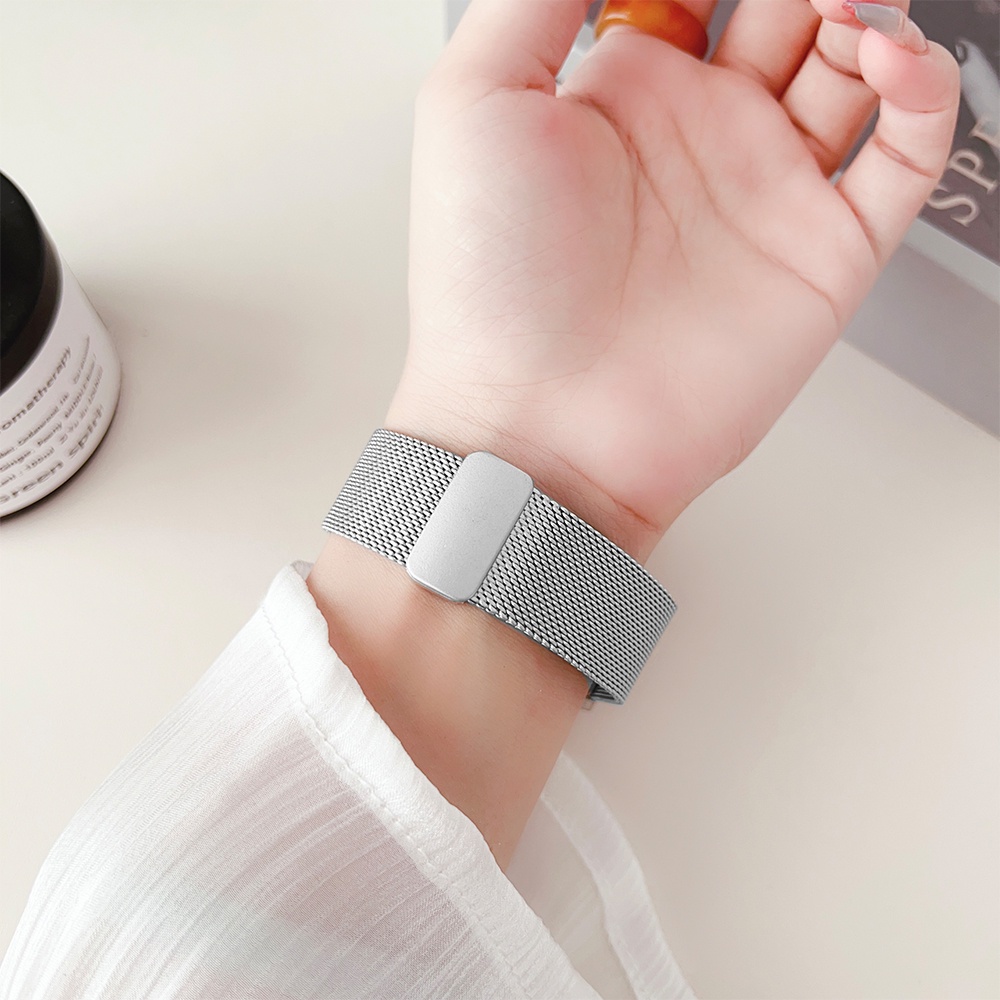 Dây Đeo Bằng Thép Không Gỉ 6 / 5 / 5pro 40mm 44mm 45mm milanese Cho Đồng Hồ Thông Minh samsung galaxy watch 6 classic 43 47mm