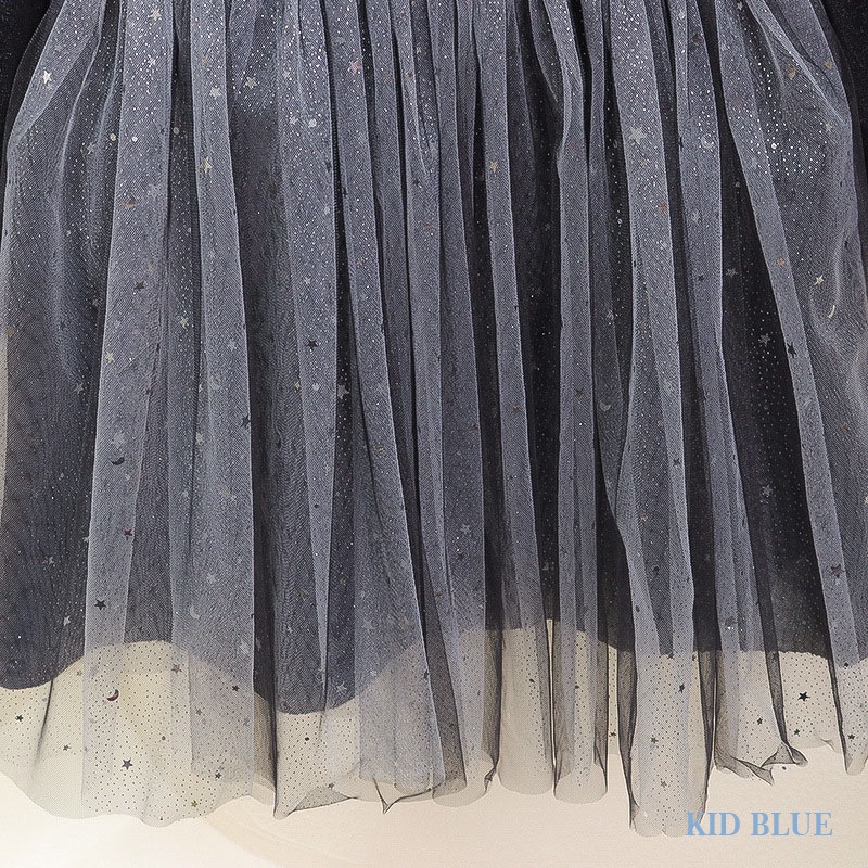 Đầm Nhung Đen Dáng Chữ a Thời Trang Xuân Thu Cho Bé Gái