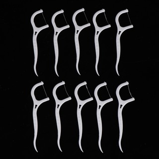 100 cái dùng một lần nha khoa Flosser kẽ răng bàn chải tăm xỉa răng Làm Sạch Răng VN