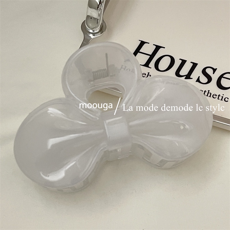 Kẹp Tóc Nơ / Móng Vuốt Màu Kẹo Ngọt Đơn Giản Dễ Thương Cho Nữ moouga / moouga