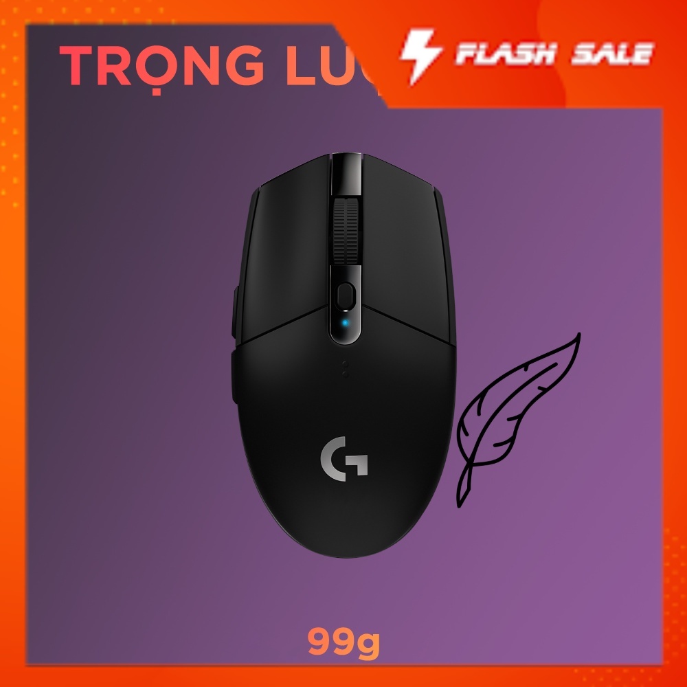 Chuột game không dây Logitech G304 - nhẹ, 6 nút lập trình, onboard memory, pin 250h | BigBuy360 - bigbuy360.vn