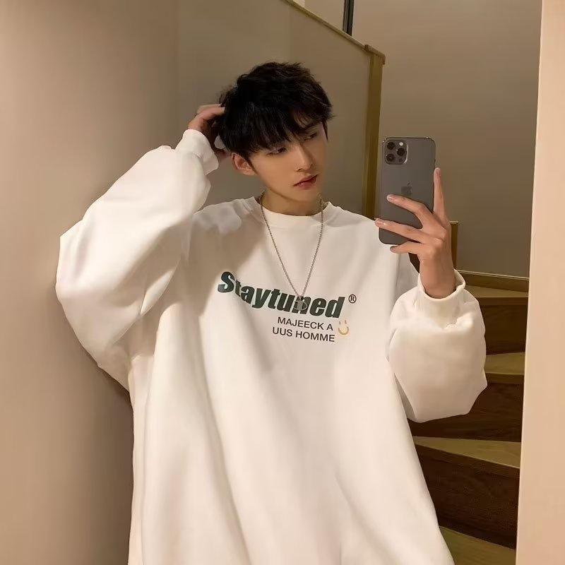 Áo hoodie Mùa Đông Phong Cách hip hop Đường Phố Hàn Quốc Cho Nam Cỡ Lớn m-8xl