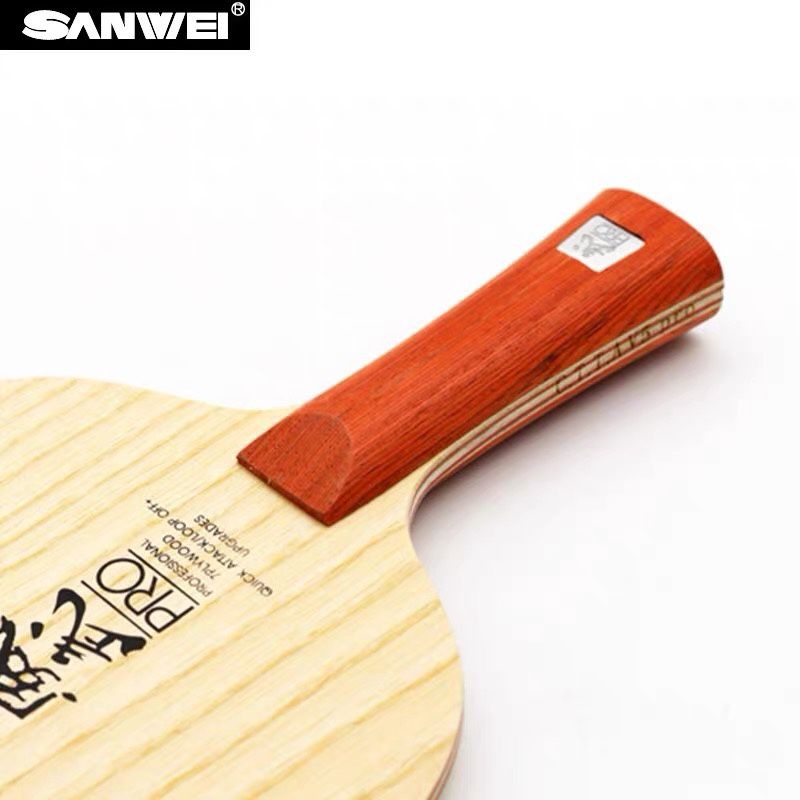 Sanwei Bộ Vợt Đánh Bóng Bàn 7 Lớp Gỗ Ép Nhanh Chóng v5 pro + Vòng Đệm