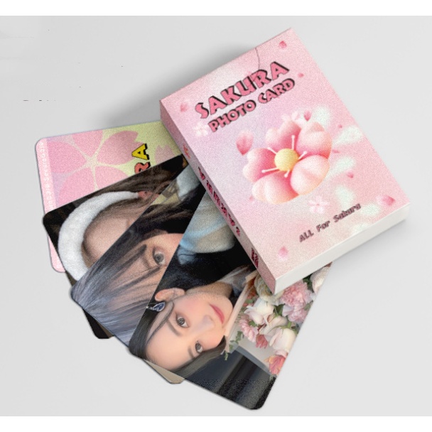 Set 50-55 Tấm Thẻ Hình lomo Nhóm Nhạc le sserafim