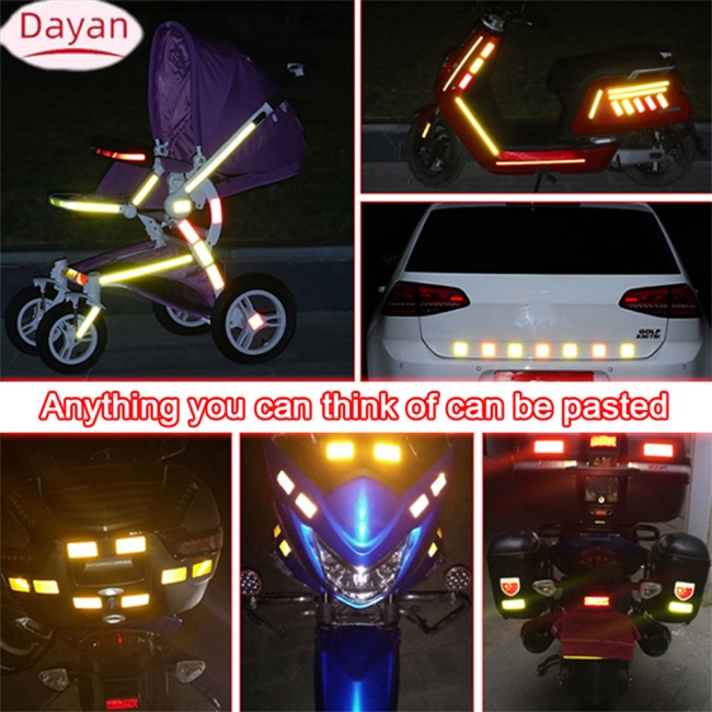 Xe Phản Quang Băng Dán Trang Trí 5cmx1m Xe Cảnh Báo An Toàn Phản Quang Băng Phim Tự Động Phản Quang Miếng Dán Trên Ô Tô