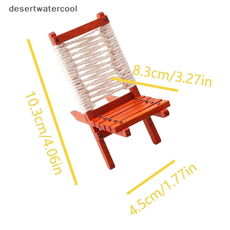 Dc Mô Hình Ghế Bãi Biển Tựa Lưng Tỉ Lệ 1: 12 Trang Trí Nhà Búp Bê