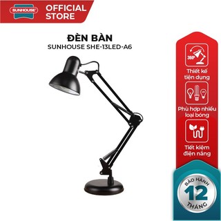 Đèn bàn,đèn kẹp, đèn học sunhouse she-13led-a6 , cánh tay nối dài , điều chỉnh dễ dàng .