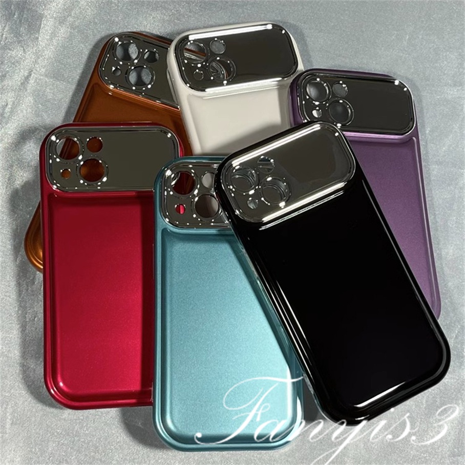 Ôp Điện Thoại tpu Tráng Gương Màu Trơn Thời Trang Sang Trọng Cho iphone 15 14 13 12 11 pro max 11 12 13 14 15 Ốp
