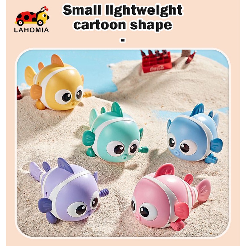 LAHOMIA Đồ Chơi Bồn Tắm Hình Cá Lên Dây Cót Vui Nhộn Cho Bé