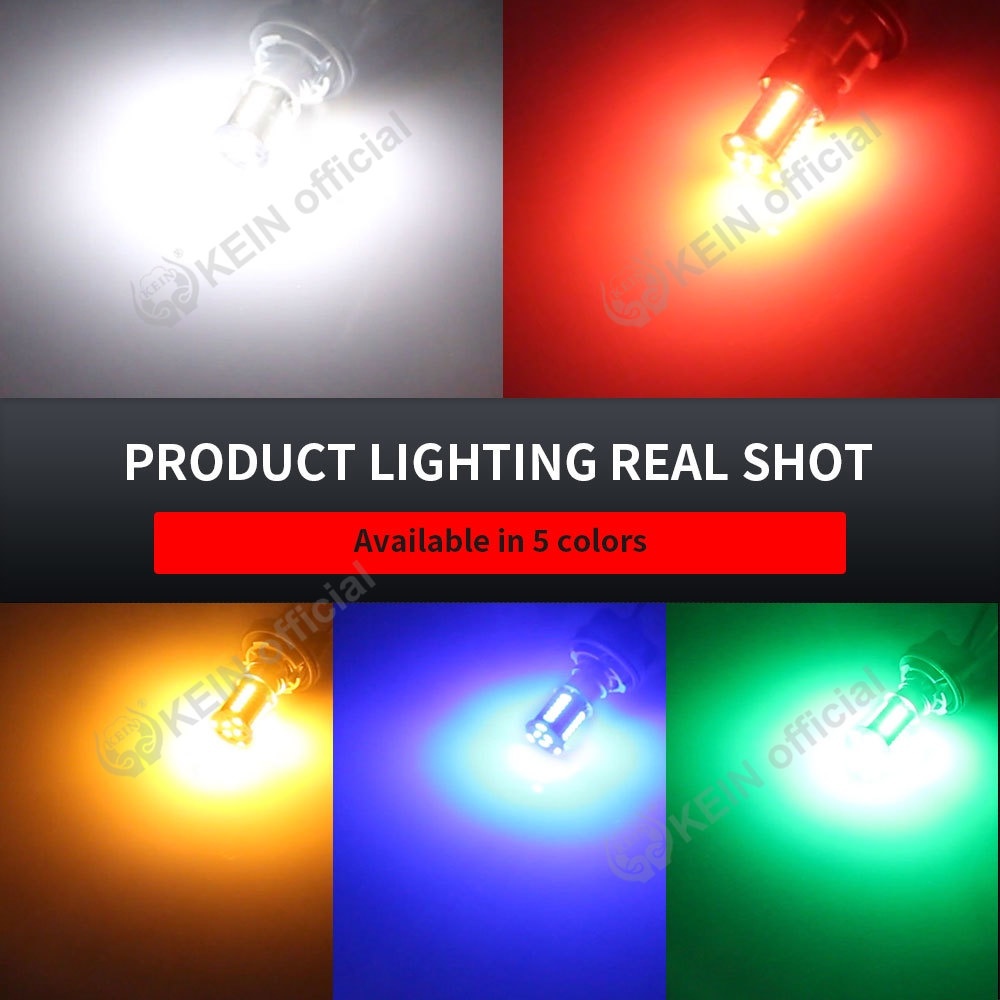 Kein Đèn led Nhiều Màu Sắc 1157 bay15d p21 / 5w dc12v Gắn Đuôi Xe Mô Tô