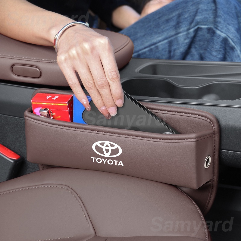 Hộp Đựng Đồ Gắn Khe Hở Ghế Ngồi Xe Hơi toyota corolla cross hilux yaris agya wigo Eoos rav4 vios wish altis camry