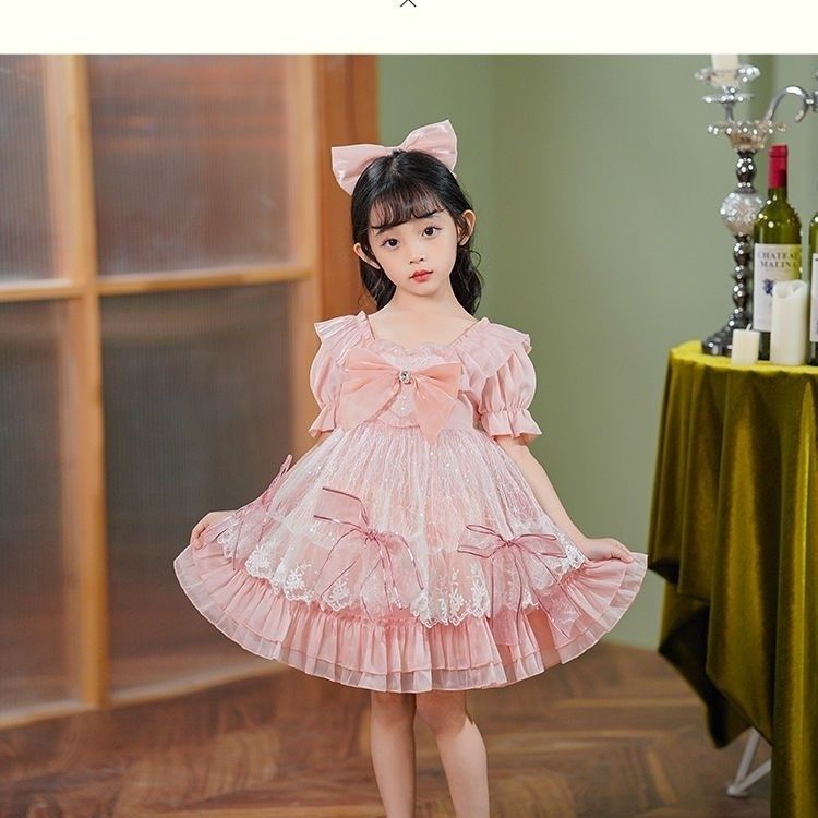 Đầm Công Chúa Phong Cách lolita Xinh Xắn Cho Bé Gái