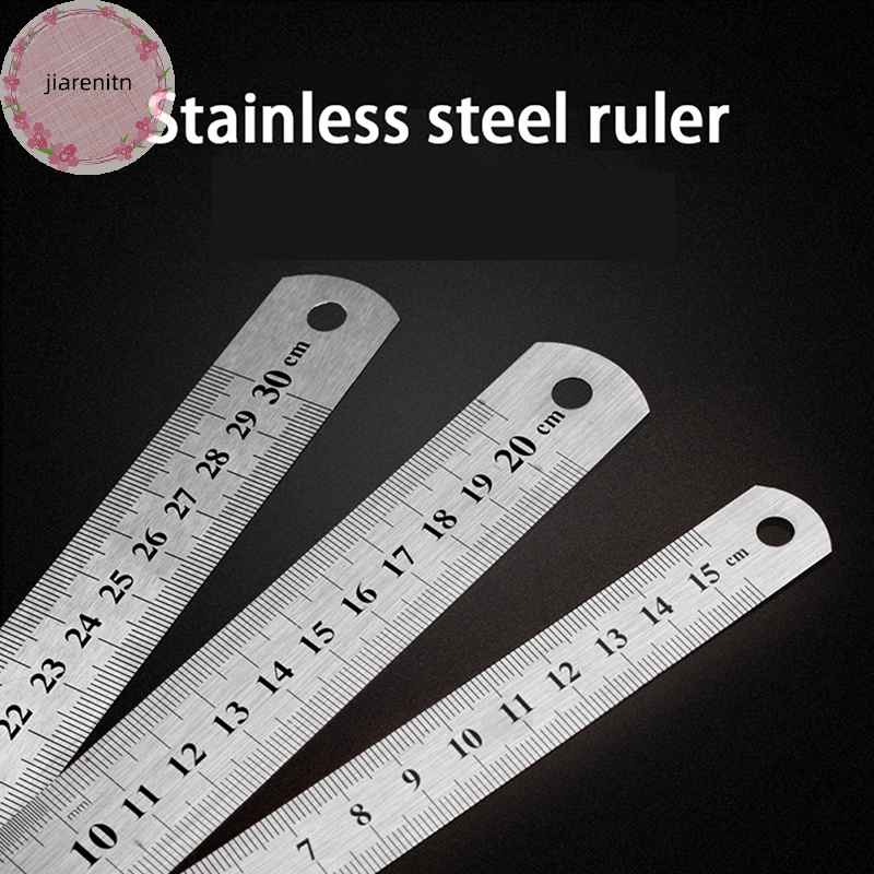 Thước Đo Hai Mặt Bằng Thép Không Gỉ 15-30cm vn