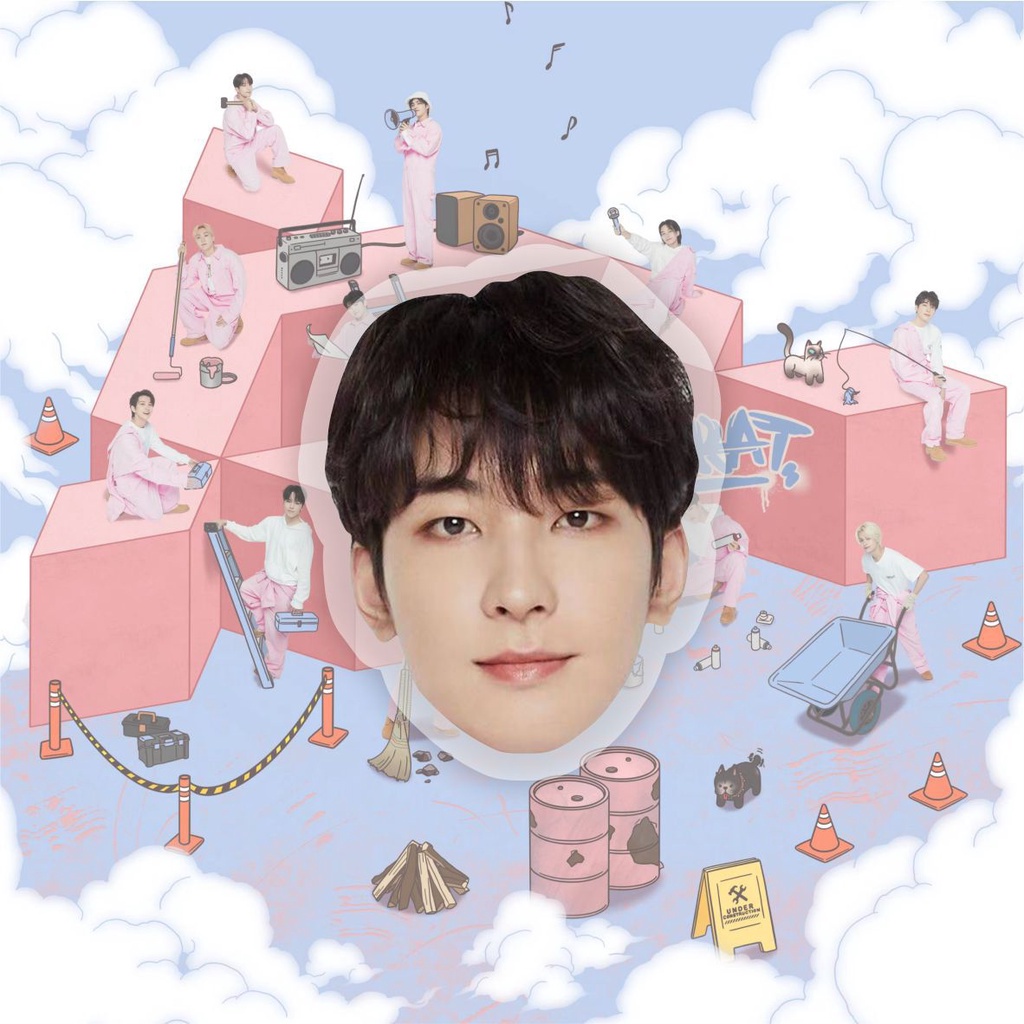 Giá Đỡ Điện Thoại Bằng Acrylic Hình Nhóm Nhạc Seventeen Độc Đáo ANISHOP