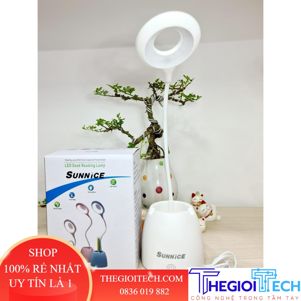 ĐÈN BÀN LED SUNNICE - Đèn bàn led màu xanh