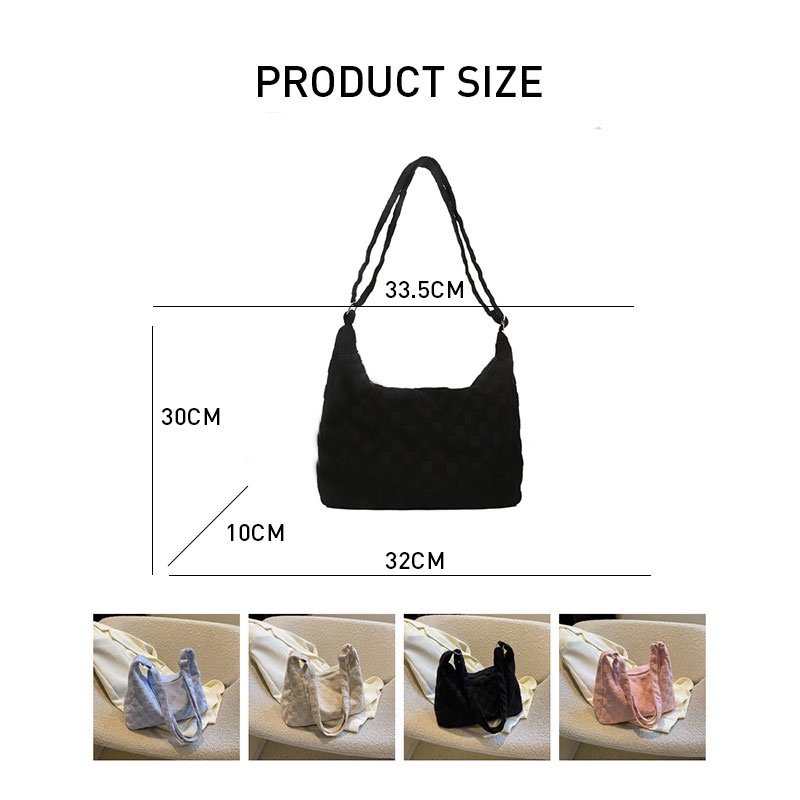 Túi tote Đeo Vai Dung Tích Lớn Màu Trơn Thời Trang 2023 Cho Nữ